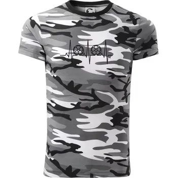 Pánské tričko Ekg fotbal velký - Army CAMOUFLAGE - XL ( Šedý maskáč )