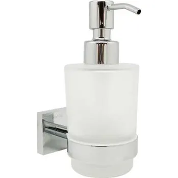 Dávkovač mýdla kielle Harmonia - Dávkovač mýdla s držákem, matné sklo/chrom 40123000