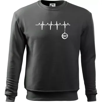 Pánská mikina EKG Vánoční ozdoba - Mikina Essential dětská - 146 cm/10 let ( Tmavá břidlice (šedá se zeleným nádechem) )