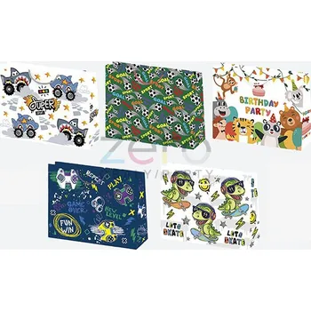 Dárková taška Taška papírová dárková 38x29x10 cm (lak) - dětské (mix 3)