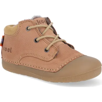 Dívčí zimní obuv Barefoot dětské zimní boty Koel - Ava Leather Wool Blossom růžové Velikost: 20