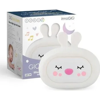 Dětské svítidlo Silikonové noční světlo InnoGIO GIOsleepy Bunny GIO-134