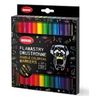 Set školních potřeb Mazaki dwustronne 2w1 12 kolorów