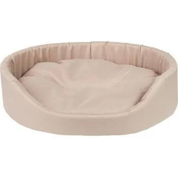 Obojek pro psa Pelíšek pro psa oválný BASIK béžová velikost XS, S, M, L, XL, XXL, XXXL Rozměr: L - 58x50x15 cm