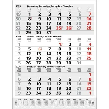 3-Monats-Planer Comfort Grau 2026 - Korsch Verlag