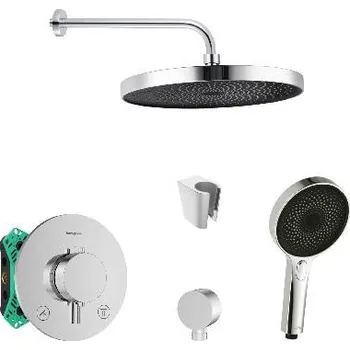 Sprchový set SANITINO - Sprchový set s termostatem a tělesem pod omítku Hansgrohe, příslušenství kielle, chrom SANI21HKK013