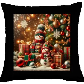 Dekorativní polštářek Polštář bavlněný s potiskem Vánoční polštářek