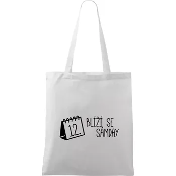 Blíží se Sámday - Taška bavlněná - 42 x 38 cm ( Bílá )