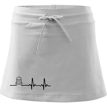 Dámská sukně Muzikant volume EKG - Sportovní sukně - two in one - L ( Bílá )