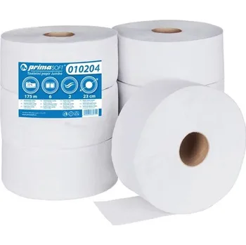 Toaletní papír Toaletní papír jumbo - 2vrstvý, recykl, bílý, 260 mm, 230 m, 6 rolí