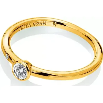 Prsten Pozlacený prsten Hot Diamonds X Gemstones DR293 Obvod 52 mm