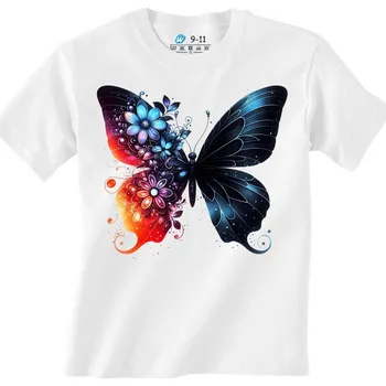 Chlapecké tričko Dětské tričko Noční Motýl (Velikost: 7-8, Barva: Bílá)