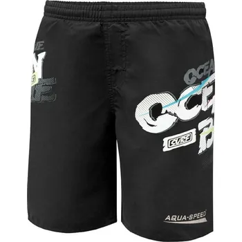 Chlapecké plavky Aqua-Speed David dětské plavecké šortky černá Velikost oblečení: 7-8
