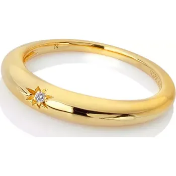 Prsten Stříbrný pozlacený prsten Hot Diamonds x Jac Jossa Soul DR227 Obvod 52 mm