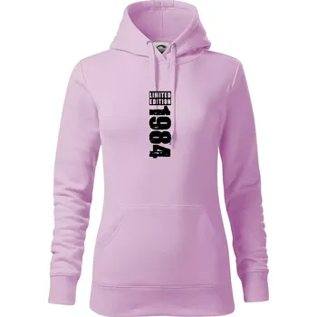 Dámská mikina Limited edition 1984 pruh - Mikina dámská Cape s kapucí - S ( Orchid )