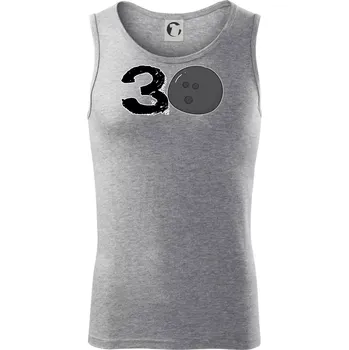 Pánské termoprádlo Bowling kulaté narozeniny 30 - Tílko pánské Core - M ( Tmavě šedý melír )