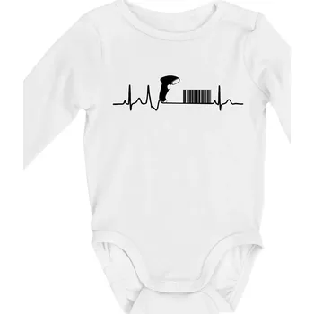 EKG prodavačka - Body kojenecké s dlouhým rukávem - Dlouhý r. do 3 měs ( Bílá )