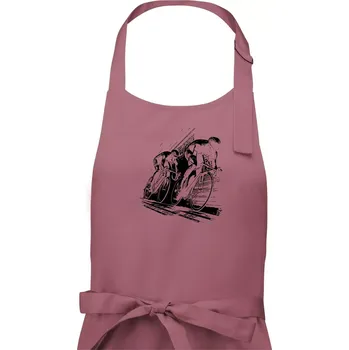 Kuchyňská zástěra Silniční cyklistika skica - Dámská zástěra na vaření - Univerzální velikost ( Starorůžová )