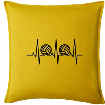Polštář Volejbal ekg - Polštář 50x50 - 50x50 - Pouze potah ( Žlutá )