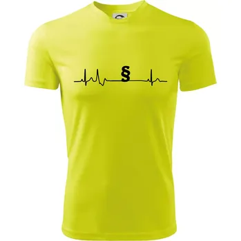 Chlapecké tričko Paragraf EKG - právník a advokát - Dětské triko sportovní (dresovina) - 122 cm/6 let ( Neonově žlutá )