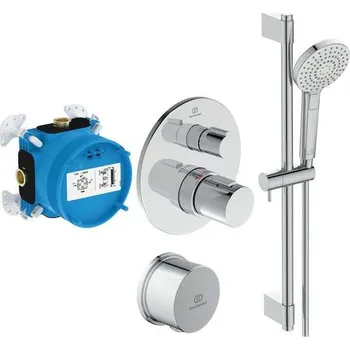 Sprchový set Ideal Standard CeraTherm - Sprchový set s termostatem pod omítku, s tělesem, 3 proudy, chrom A7598AA