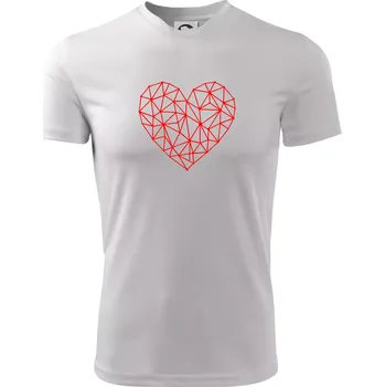 Pánské oblečení Srdce síť - Pánské triko Fantasy sportovní (dresovina) - 2XL ( Bílá )