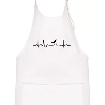 Kuchyňská zástěra EKG koloběžky - Dětská zástěra na vaření - Univerzální velikost ( Bílá )