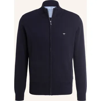 Pánský svetr Fynch-Hatton Pánský Pletený Kabátek, tmavě modrá, XXL