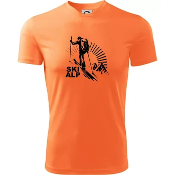 Pánské tričko Skialp trip - Pánské triko Fantasy sportovní (dresovina) - XL ( Neon mandarine )