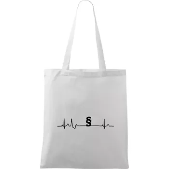 Paragraf EKG - právník a advokát - Taška bavlněná - 42 x 38 cm ( Bílá )