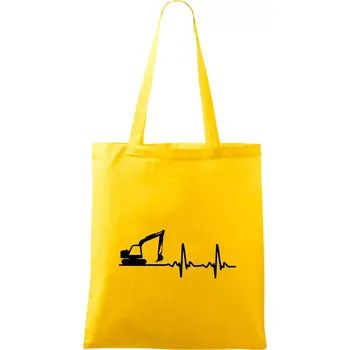 EKG bagr - Taška bavlněná - 42 x 38 cm ( Žlutá )