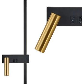 Nástěnné svítidlo Toolight Toolight, LED nástěnné svítidlo 8W 4000K APP1439-W, černá-zlatá, OSW-02440