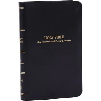 KJV Holy Bible: Pocket New Testament with Psalms and Proverbs, Black Leatherflex, Red Letter, Comfort Print: King James - Thomas Nelson