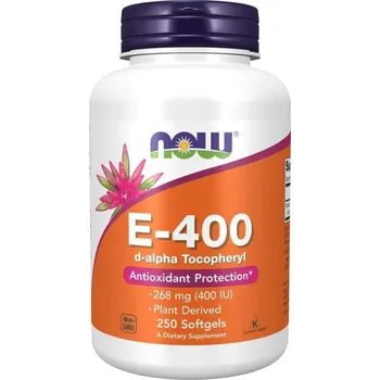 Now Foods Vitamin E-400 D-Alpha Tocopheryl 250 kapslí