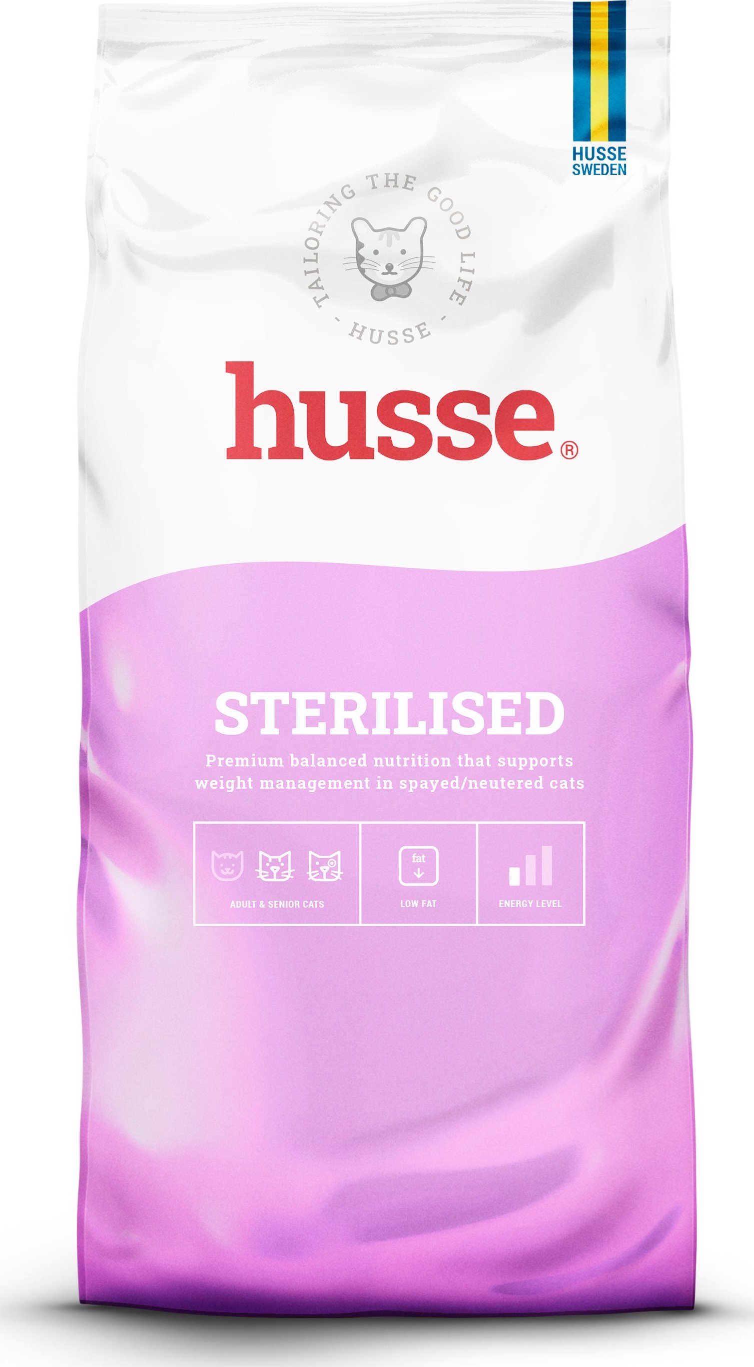 Husse Sterilised | Prémiové krmivo pro kastrované kočky Balení: 3 kg