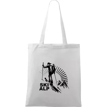 Skialp trip - Taška bavlněná - 42 x 38 cm ( Bílá )