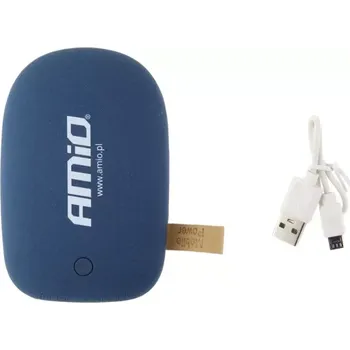 Powerbanka Přenosná nabíječka telefonu / Powerbank Amio 5000mAh PB1 (02000)