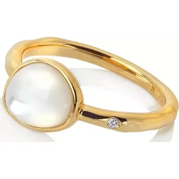 Prsten Stříbrný pozlacený prsten Hot Diamonds x Jac Jossa Soul DR231 Obvod 52 mm