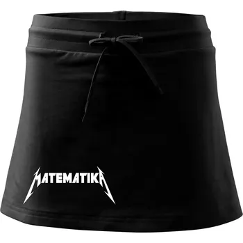 Dámské oblečení Matematika rock logo - Sportovní sukně - two in one - L ( Černá )