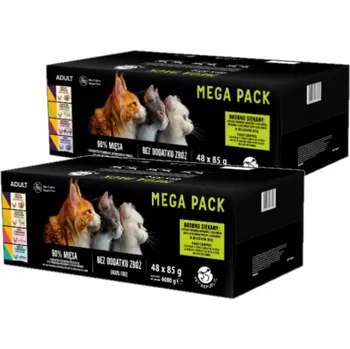 Krmivo pro kočku PetRepublic mokré krmivo pro kočky v jemné omáčce s příchutí MIX 96x85g