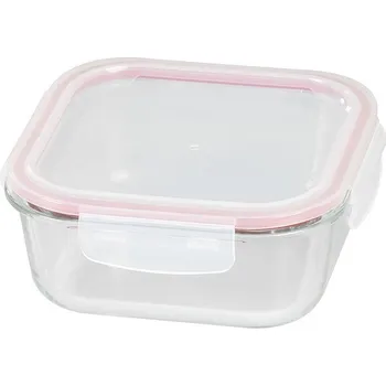 Dóza na potraviny Doplňkový sortiment Dóza MagicHome čtvercová skleněná Clip, 1200ml