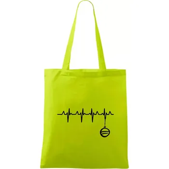 EKG Vánoční ozdoba - Taška bavlněná - 42 x 38 cm ( Limetková )