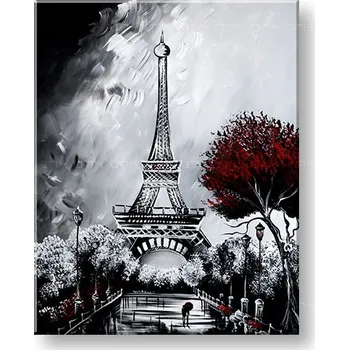 Obraz Autorská reprodukce na plátně EIFFELOVA VĚŽ XOBAM032E1