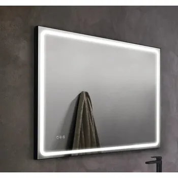 Zrcadlo LED zrcadlo do koupelny s osvětlením Focco MIA II s ochranou proti zamlžení 100 x 80 cm IP 44