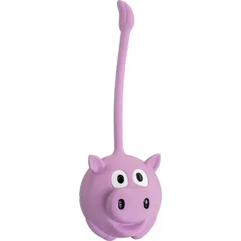 Hračka pro psa HipHop Dog Prasátko míček s vysokým ocáskem 8x20cm, se zvukem, latex, HipHop