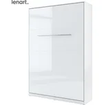 Výklopná postel 140 CONCEPT PRO CP-01P bílá lesk/bílá mat