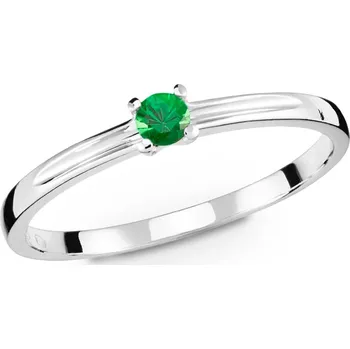 Prsten Prsten z bílého zlata s tsavoritem 270.90 Velikost: 49