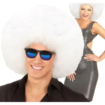 Karnevalová paruka Widmann Paruka maxi afro, bílá, unisex