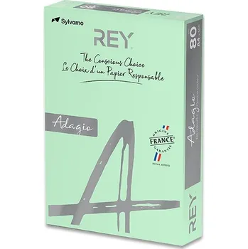 Papír Rey Papír barevný A4 zelený 80g/m2 pastelově