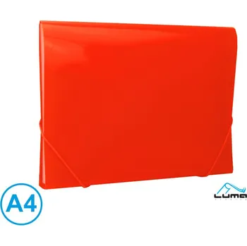 Aktovka na dokumenty Luma Desky na spisy A4 12 přihrádek červené